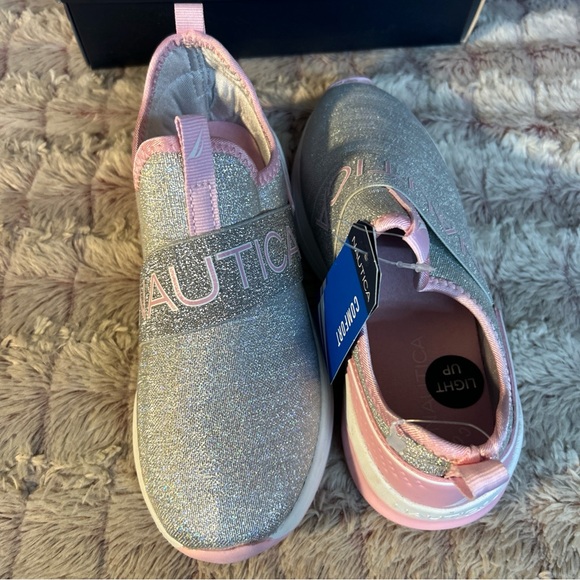 Nautica Light Up Alois Girl Sneakers Size 2 Sparkle - Picture 6 of 6